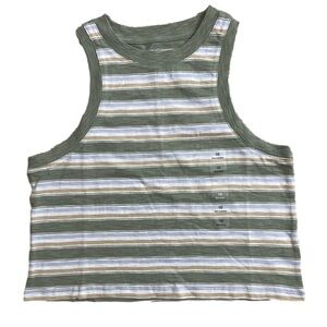 ⭐️ NWT- GAP Teen striped cropped tank top- size 10